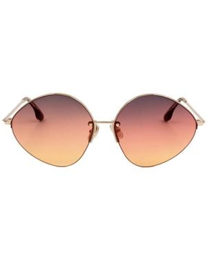 Victoria Beckham Oval-Frame Sunglasses - Pink