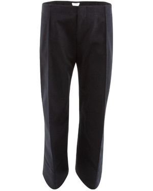 Bottega Veneta Cropped Straight-Leg Trousers - Black
