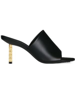 Givenchy G Cube Slip-On Heeled Sandals - Black