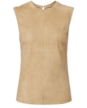 Stouls Muccia Suede Top - Natural
