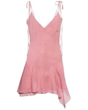 KNWLS Spira Bias-Cut Silk-Blend Slip Dress - Pink