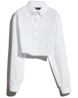 Gucci Cropped Poplin Shirt - White