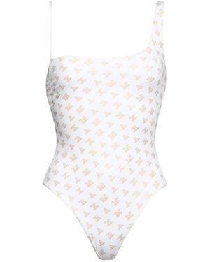 Max Mara Solid Color One-Piece Swimsuits - White