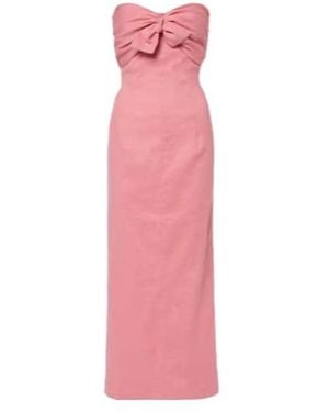 TOVE Rahel Linen And Cotton-Blend Maxi Dress - Pink