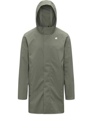K-Way Tommy Hooded Coat - Green