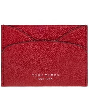 Tory Burch Leather Cardholder - Red