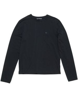 Acne Studios Long-Sleeved Crewneck T-Shirt - Blue