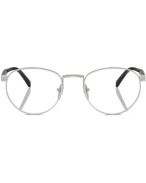 Prada Eyewear Round Frame Glasses - Natural