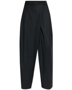 Ganni Cross-Over Trousers - Black