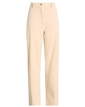 Sportmax Solid Colour Straight-Leg Trousers - Natural