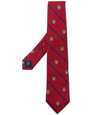 Polo Ralph Lauren Crest-Print Tie - Red