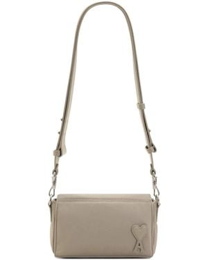 Ami Paris Flap Shoulder Bag - White