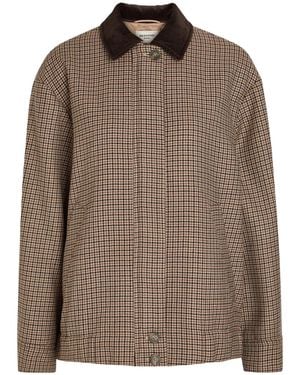 Weekend by Maxmara Fine Chequered Lapel Coat - Brown