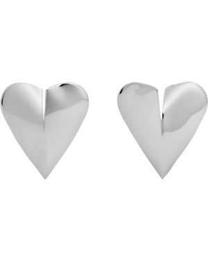 Alaïa Le Coeur Earrings - White