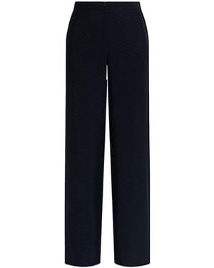 Emporio Armani Straight Leg Trousers - Blue