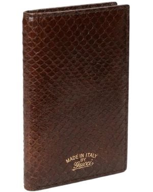 Gucci Lira Card Case - Brown