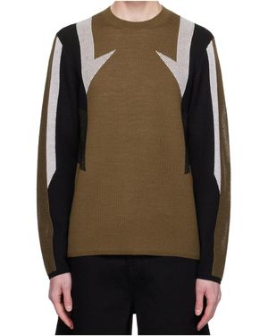 Helmut Lang Crew Neck Long Sleeve Sweater - Green