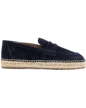 Gianvito Rossi Round Toe Slip-On Espadrilles - Blue