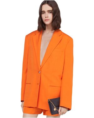 Stella McCartney Single-Breasted Tailored Blazer - Orange