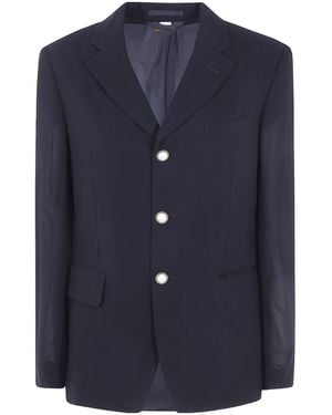Comme des Garçons Long-Sleeve Blazer - Blue
