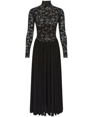 Zimmermann Lace Jersey Dress - Black
