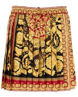 Versace Pattern-Printed Pleated Skirt - Multicolour