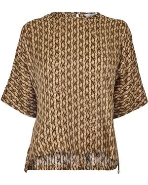 Max Mara Printed Cover-Up - Brown