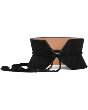Alaïa Alaïa Bustier Corded Tassel Belt - White
