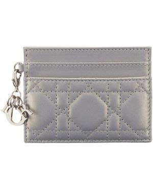 Dior Lady Freesia Card Holder - Gray