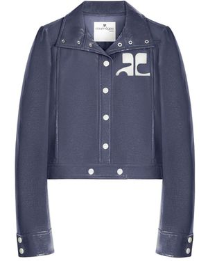 Courreges Reedition Vinyl Jacket - Blue