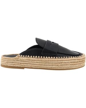 Paloma Barceló Round-Toe Mules - Brown