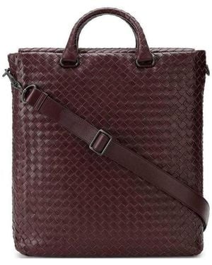 Bottega Veneta Knitted Handbag - Red