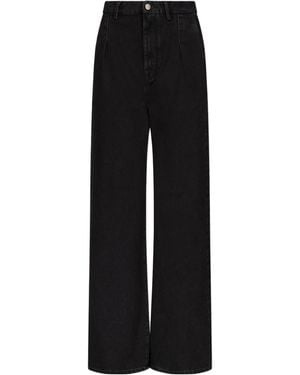 Loulou de Saison Attu Lds Pleated Jeans - Black