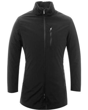 Armani Collezioni Cotton Suit With Suede Lining - Black