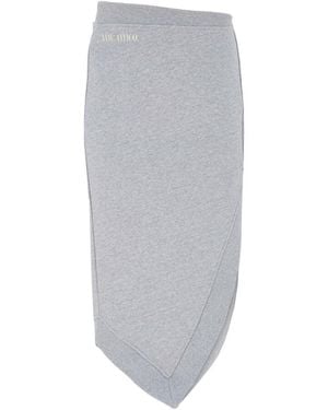 The Attico The Asymmetric Midi Skirt - Grey