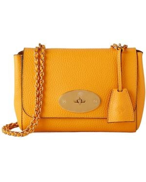 Mulberry Lily Leather Satchel Bag - Orange
