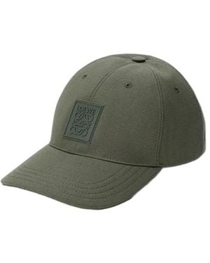 Loewe Logo Embroidered Cap - Green