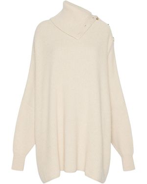 Sportmax Long-Sleeved Dress - White