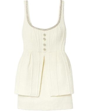 Self-Portrait Sleeveless Dress - Natural