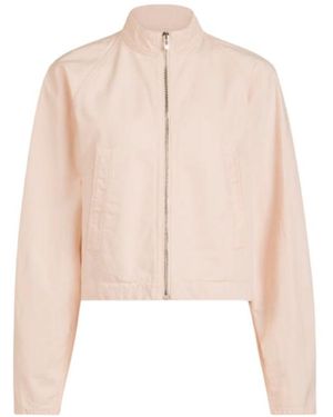 Alaïa Stand Collar Cropped Jacket - Natural