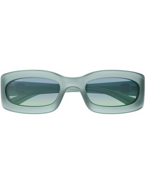 Gucci Eyewear Rectangle Frame Sunglasses - Green