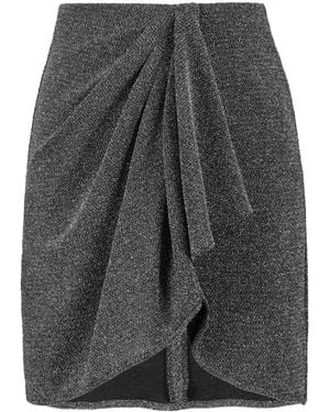 Isabel Marant Shimmer Draped Skirt - Grey