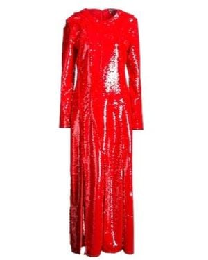 Ganni Maxi Dress Recycled Polyester - Red