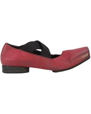 Uma Wang Two-Tone Mules - Red