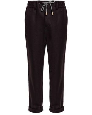 Eleventy Drawstring Casual Pants - Black