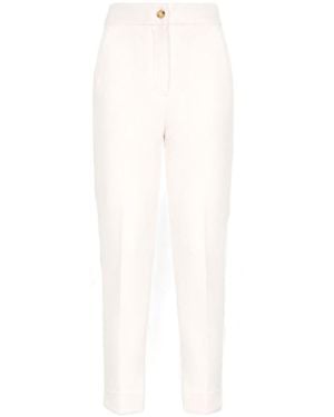 Max Mara Feroce Split-Hem Tapered-Leg Pants - White