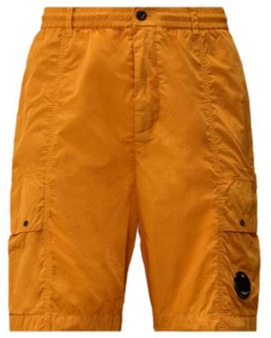 C.P. Company Cargo-Pocket Shorts - Orange