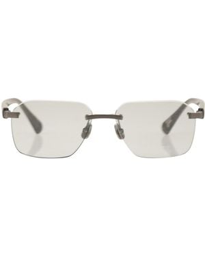Brunello Cucinelli Rimless Sunglasses - White