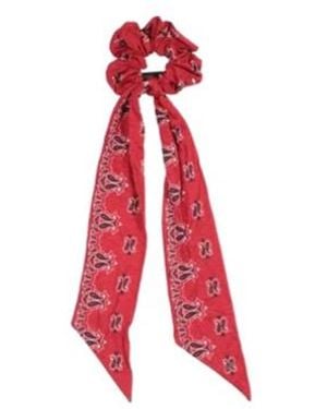 Saint Laurent Printed Hair Tie - Red