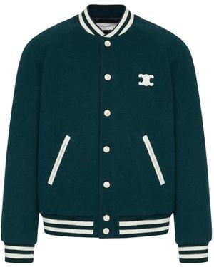 Celine Triomphe Teddy Jacket - Green